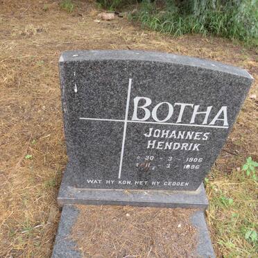 BOTHA Johannes Hendrik 1906-1996