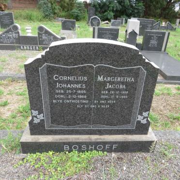 BOSHOFF Cornelius Johannes 1895-1969 & Margaretha Jacoba 1900-1990