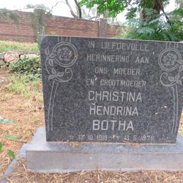 BOTHA Christina Hendrina 1919-1978