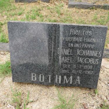 BOTHMA Daniel Johannes Sarel Jacobus 1938-1967