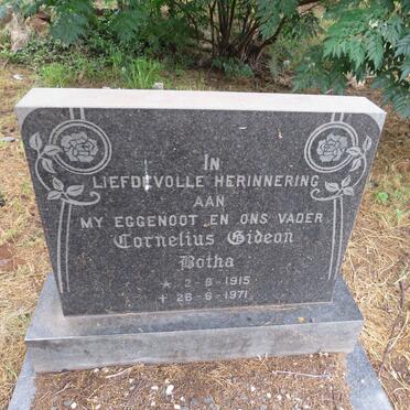 BOTHA Cornelius Gideon 1915-1971