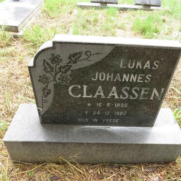 CLAASSEN Lukas Johannes 1896-1982