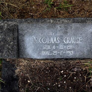 CRAUSE Nicolaas 1911-1963