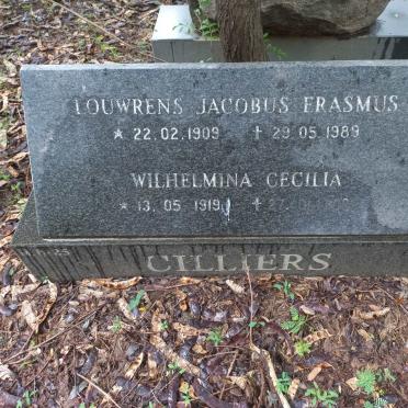 CILLIERS Louwrens Jacobus Erasmus 1909-1989 & Wilhelmina Cecilia 1919-?