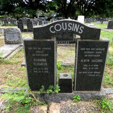 COUSINS Alwyn Jacobus 1882-1961 & Johanna Elizabeth 1886-1964