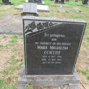 COETZEE Maria Magdalena 1906-1966