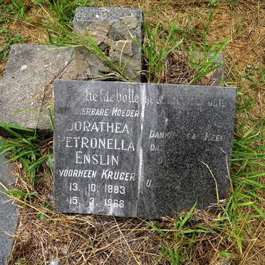 ENSLIN Dorathea Petronella nee KRUGER 1883-1968