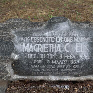 ELS Magrietha C. nee DU TOIT 1926-1964