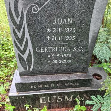 EUSMAN Joan 1920-1995 :: EUSMAN Gertruida S.C. 1935-2006