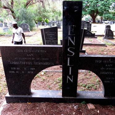 ENSLIN Christoffel Bernardus 1914-1972 & Johanna Magdalena 1914-1996