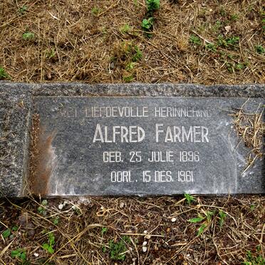 FARMER Alfred 1896-1961