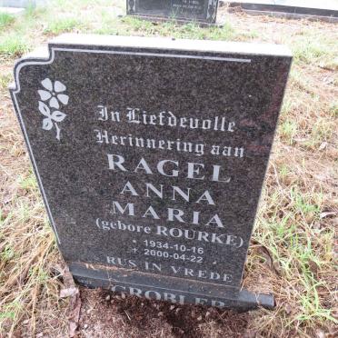 GROBLER Ragel Anna Maria nee ROURKE 1934-2000