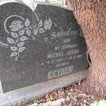 GEYSER Michiel Josias 1907-1969