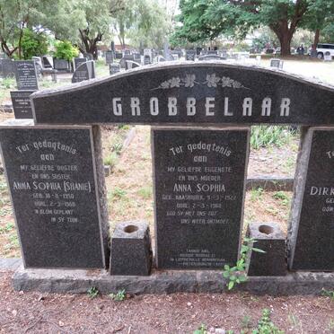 GROBBELAAR Dirk Andries 1912-1997 & Anna Sophia HAASBROEK 1922-1968 :: GROBBELAAR Anna Sophia 1950-1968