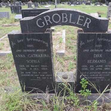 GROBLER Dirk Hermanus 1879-1960 & Anna Catharina Sophia 1884-1959