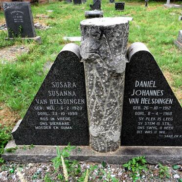 HELSDINGEN Daniel Johannes, van 1912-1968 & Susara Susanna 1920-1999