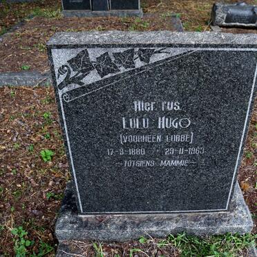 HUGO Lulu nee LUBBE 1880-1963