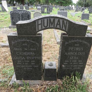 HUMAN Petrus Arnoldus Izak 1896-1960 & Catherina Louisa 1898-1985