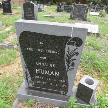 HUMAN Annatjie 1942-1972