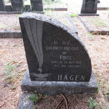 HAGEN Frits -1968