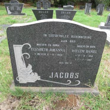 JACOBS Willem Daniel 1914-1967 & Elizabeth Johanna MEYER 1925-