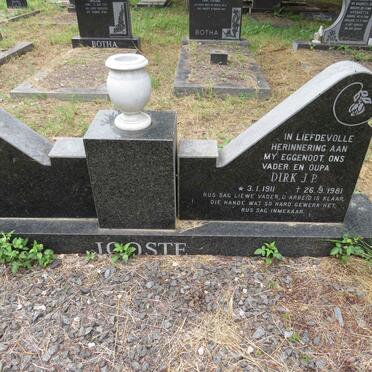 JOOSTE Dirk J.P. 1911-1981