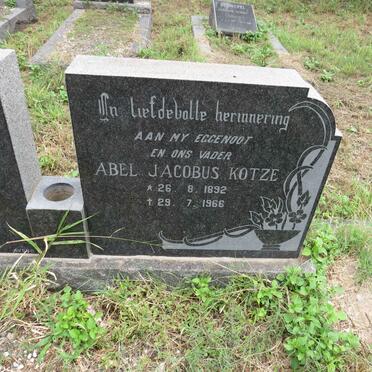 KOTZE Abel Jacobus 1892-1966