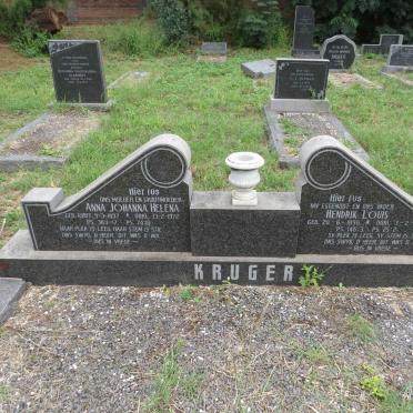 KRUGER Hendrik Louis 1890-1968 & Anna Johanna Helena 1897-1972