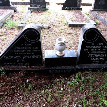 KNOX Hendrik Johannes Uys 1905-1972 & Petronella Martina 1910-1988