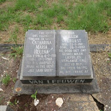 LEEUWEN Willem Gykhorst, van 1911-1992 & Catharina Maria Helena 1918-1968
