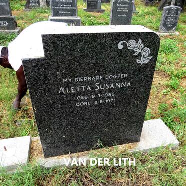LITH Aletta Susanna, van der 1955-1971