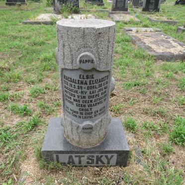 LATSKY Elsie Magdalena Elizabeth 1959-1961