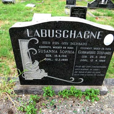 LABUSCHAGNE Gerhardus Stefanus 1908-1968 & Susanna Sophia 1916-1999