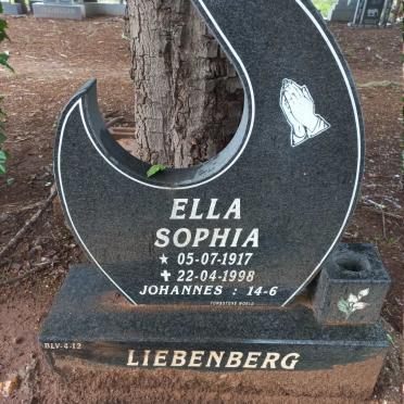 LIEBENBERG Ella Sophia 1917-1998