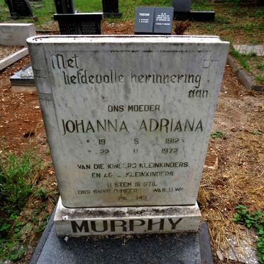 MURPHY Johanna Adriana 1912-1972