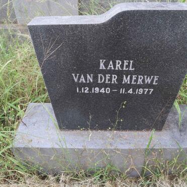 MERWE Karel, van der 1940-1977