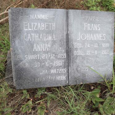 MEINTJES Frans Johannes 1881-1960 & Elizabeth Catharina Anna nee SWART 1899-1961_2