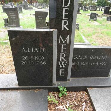 MERWE A.J., van der 1910-1986 & S.M.P. 1916-1991