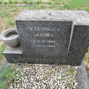 MERWE Petronella Jacoba, van der 1968-1969