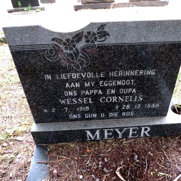 MEYER Wessel Cornelis 1919-1988