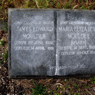 MOULDER James Edward 1882-1961 & Maria Elizabeth nee KRUGER 1886-1959