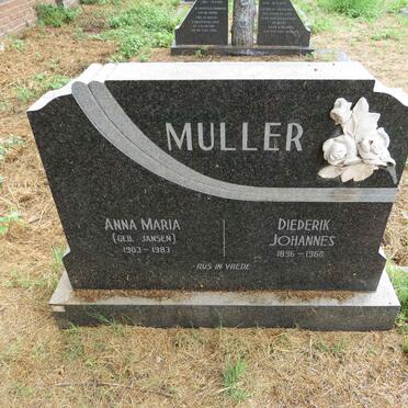 MULLER Diederik Johannes 1896-1960 & Anna Maria JANSEN 1903-1983