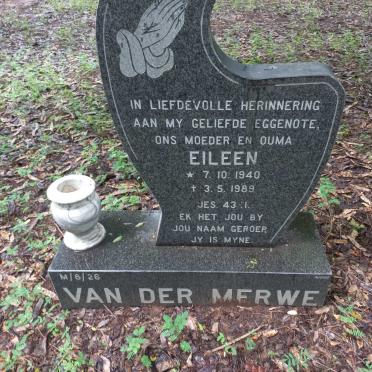MERWE Eileen, van der 1940-1989
