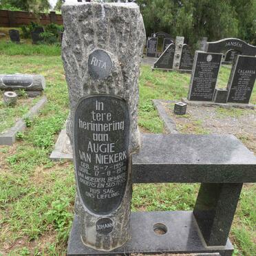 NIEKERK Augie, van 1951-1970