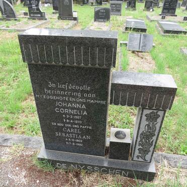 NYSSCHEN Carel Sebastiaan, de 1905-1992 & Johanna Cornelia 1907-1970