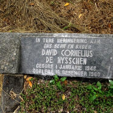 NYSSCHEN David Cornelius, de 1946-1960