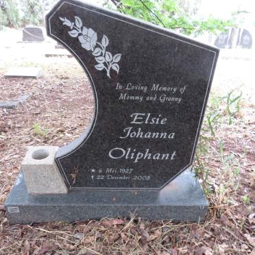 OLIPHANT Elsie Johanna 1927-2005