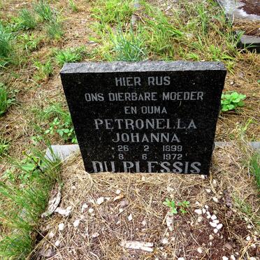 PLESSIS Petronella Johanna, du 1899-1972