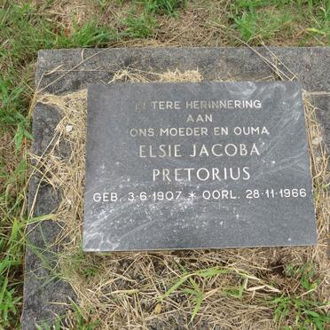 PRETORIUS Elsie Jacoba 1907-1966