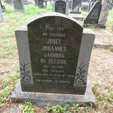 PLESSIS Josef Johannes Jacobus, du 1918-1957